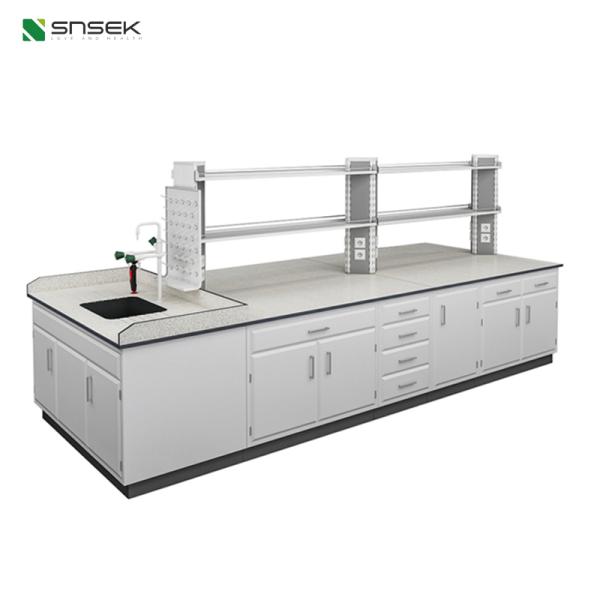 Snsek-CBR100Laboratory Furniture Central Bench with Reagent Shelf