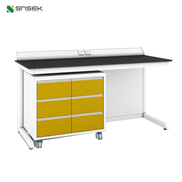 Snsek-ST100 Laboratory Furniture - Side Tables (Floor-standing/Steel Frame + Mobile Cabinets)